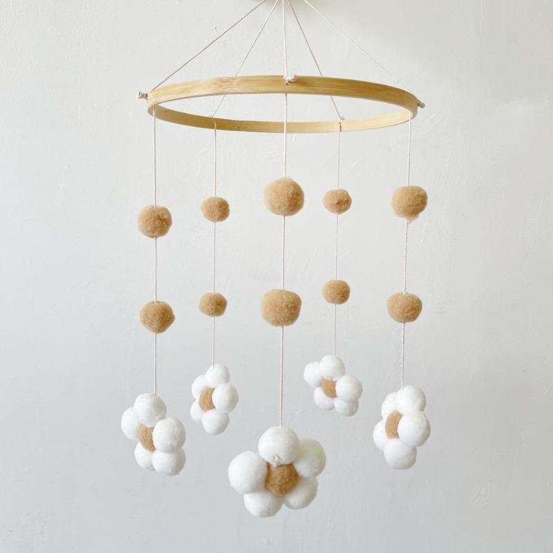 Baby Clothing For Bed - Ins Nordic Fur Ball Fiore Campanella