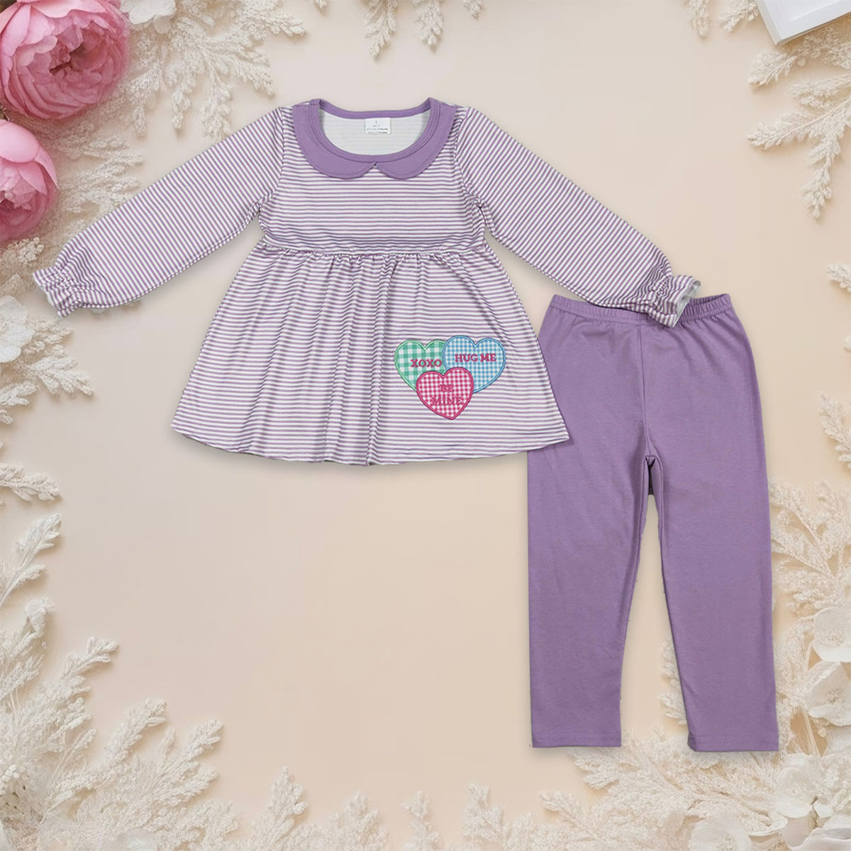 Xoxo Baby Clothing - Set per Bambina con Tunica a